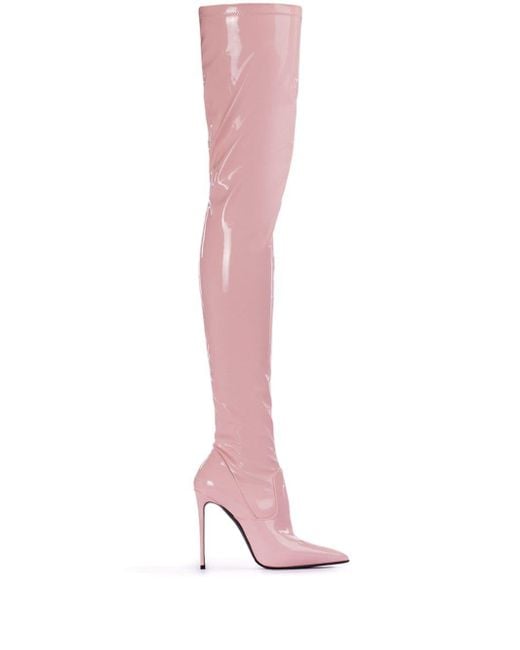 Le Silla Eva Overknee Laarzen in het Pink