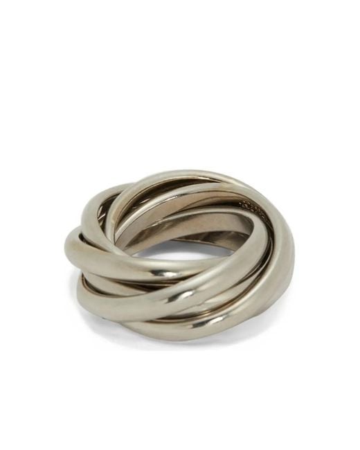 Jil Sander Metallic Toned Multilayer Engraved Bijoux