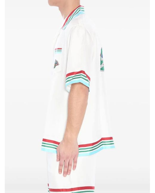 Casablanca Casa Way World Series Hemd in White für Herren