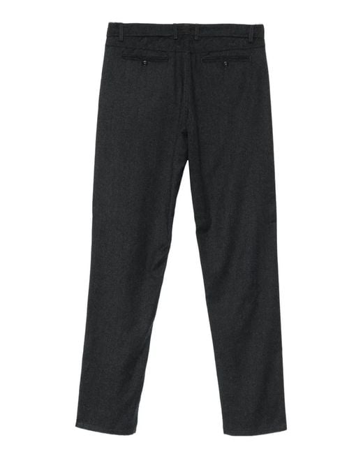 Canali Black Drawstring Trousers for men