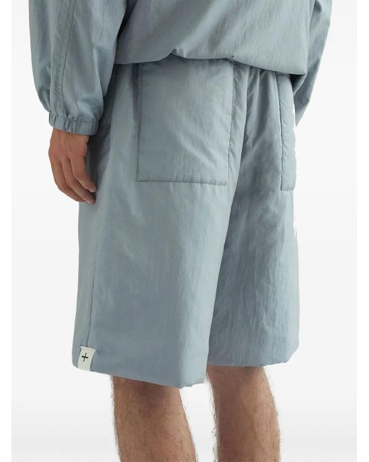 Jil Sander Blue Padded Shorts for men