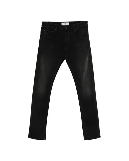 PT Torino Black Five-Pocket Jeans for men