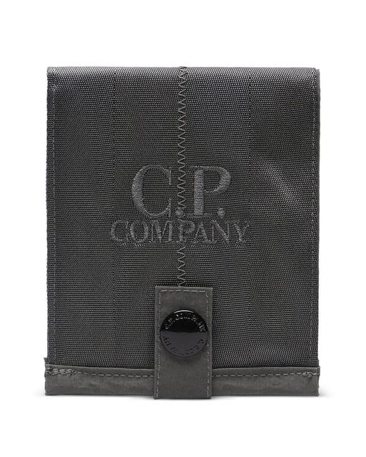 C P Company Black Herringbone Wallet for men