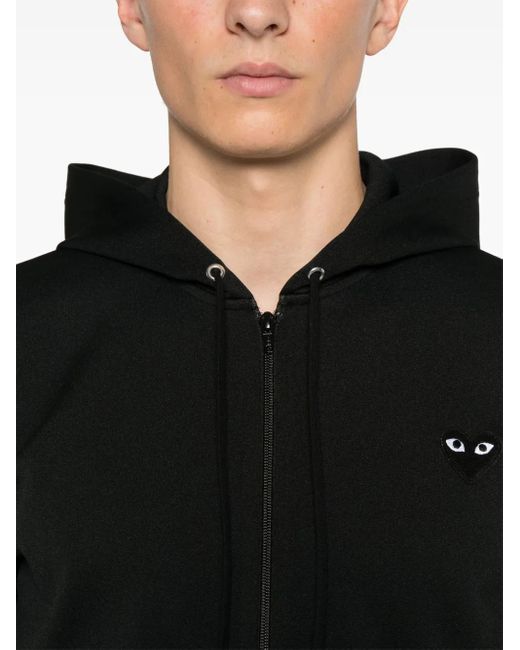 Felpa Con Applicazione di COMME DES GARÇONS PLAY in Black