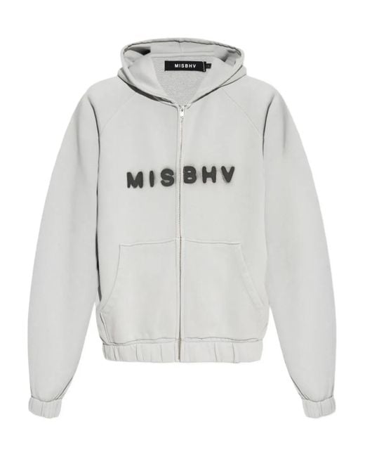 M I S B H V Kapuzenjacke mit Logo-Print in Gray für Herren