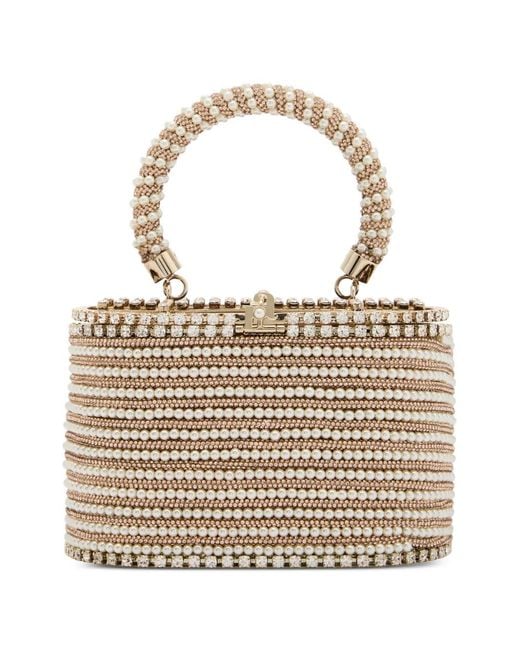 Rosantica Natural Holli Libellula Pearl Embellished Mini Bag
