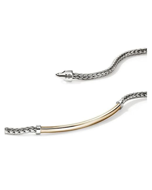 John Hardy White 14Kt Jh Essential Bracelet