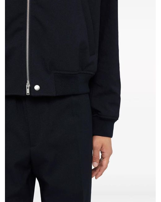 Jil Sander Black Zip-Up Bomber Jacket for men