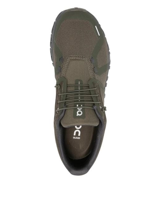 On Shoes Brown Cloud Mesh-Panel Sneakers for men