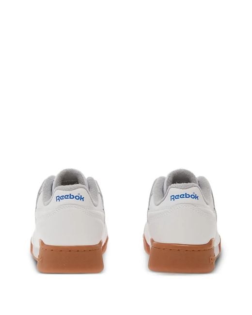 Reebok White Workout Plus Sneakers