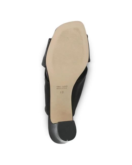 Julie Dee Black Crossover-Strap Sandals