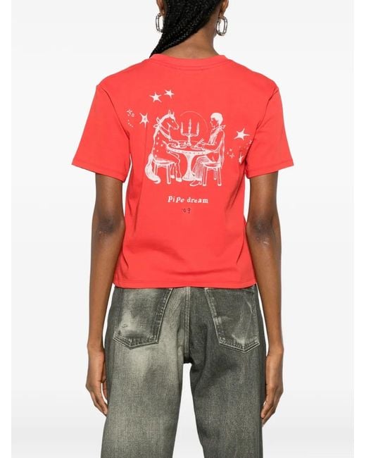 Low Classic Red Crew-Neck T-Shirt