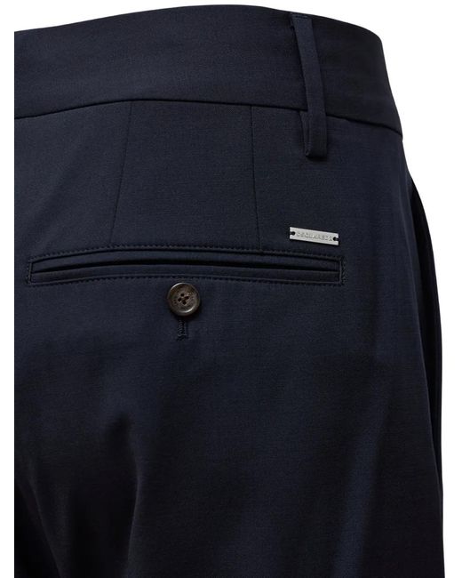 DSquared² Blue Cuffed Trousers for men