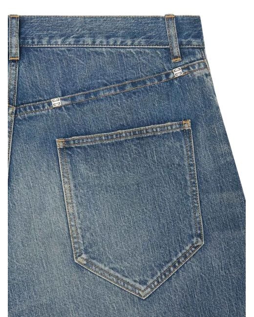 Givenchy Blue Regular-Fit Five-Pockets Jeans for men