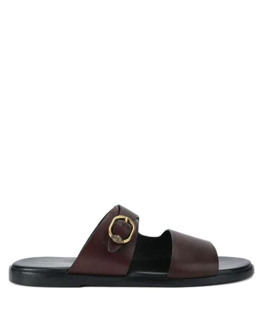 メンズ Kurt Geiger Brent バックル サンダル Black