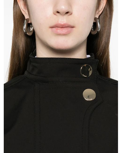Sportmax Black Cotton Cropped Jacket