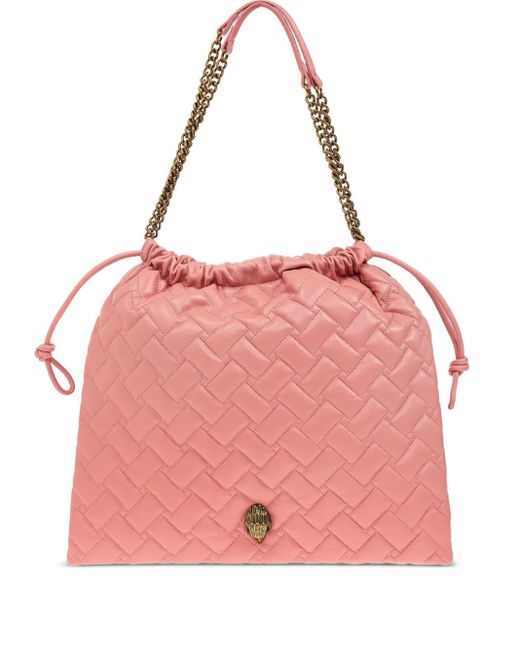 Kurt Geiger Leather Tote Bag Pink