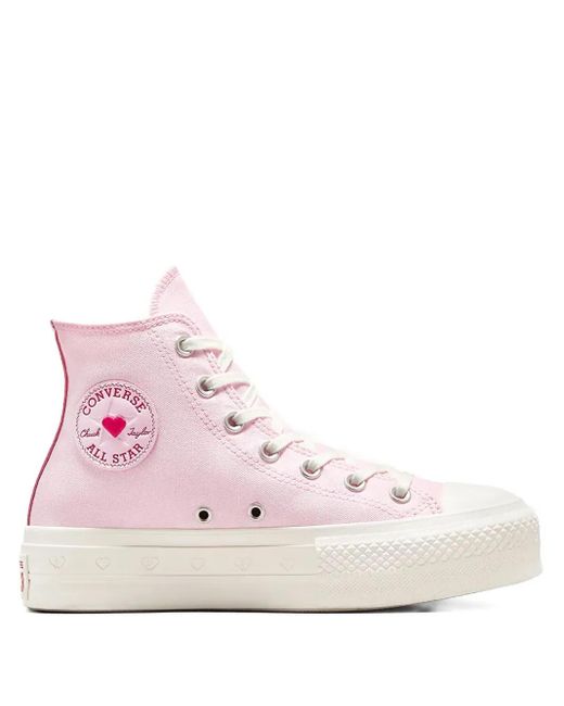 Sneakers Alte Chuck Taylor All Star di Converse in Pink