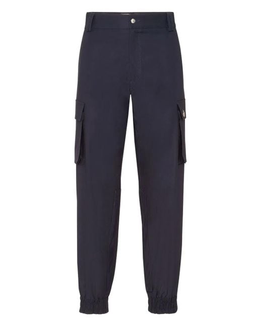 Philipp Plein Blue Cargo Trousers for men