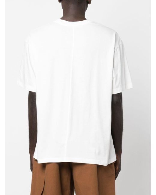 The Row White Crew Neck Cotton T-shirt for men