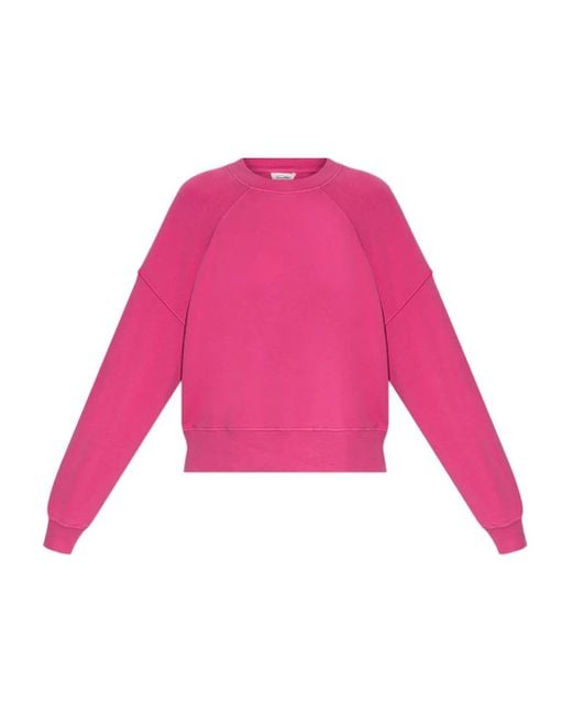 American Vintage Pink Atubay Raglan-Sleeve Sweatshirt