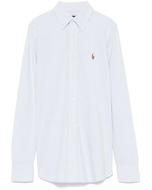 Polo Ralph Lauren White Piqué-Weave Shirt