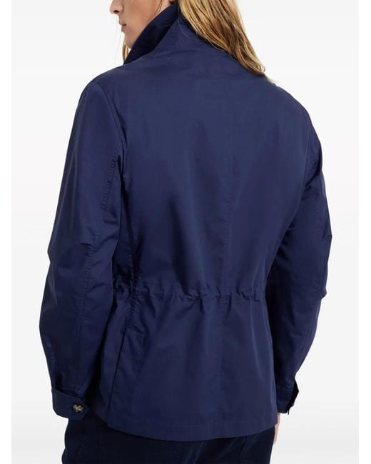Brunello Cucinelli Blue Lightweight Shirt Jacket for men