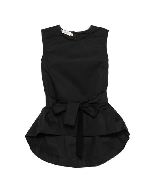 MOUTAKI Black Sleeveless Blouse