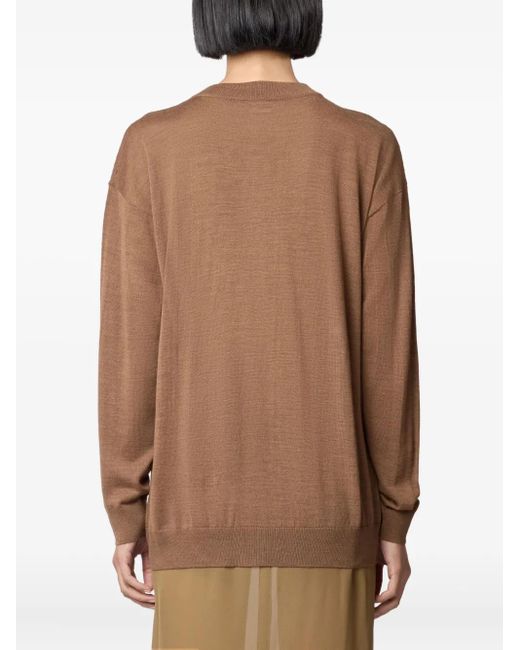 Tod's Brown Button Cardigan