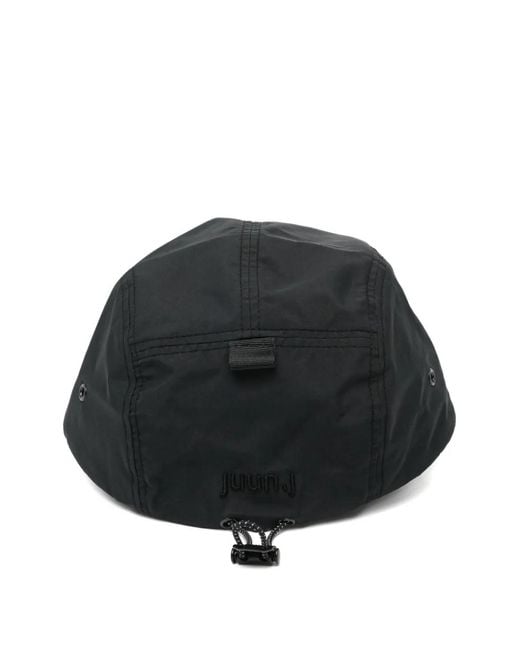Juun.J Black Logo-Patch Cap for men
