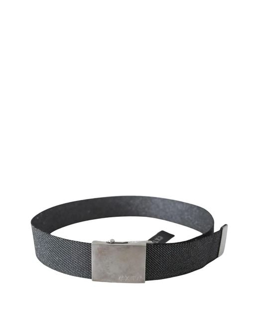 Exte Black Brushed-Buckle Belt