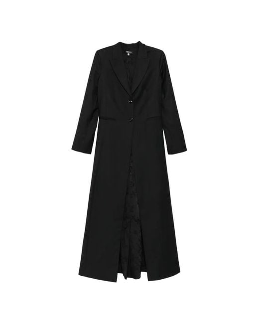 BLAKLACE Black Single-Breasted Coat