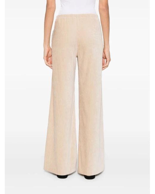 Forte_forte Natural Wide-Leg Trousers With High Waist