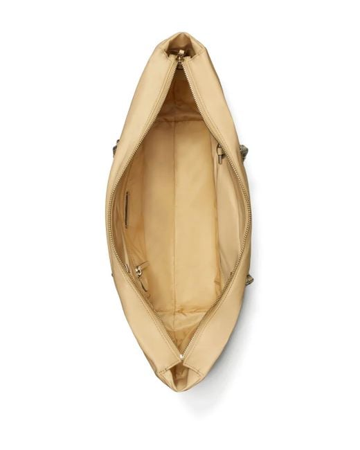 Tory Burch Ella チェーン ジップ ハンドバッグ Natural