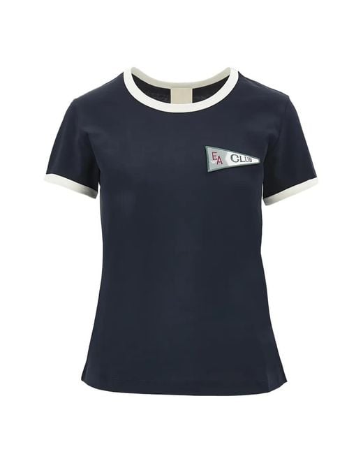 Emporio Armani Blue Patch T-Shirt