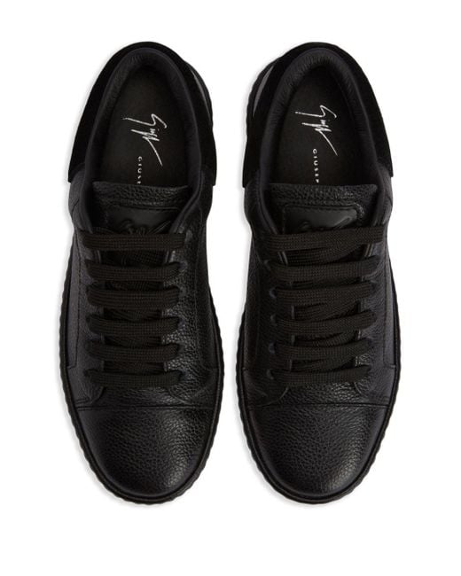 Giuseppe Zanotti Black Gz City Leather Sneakers