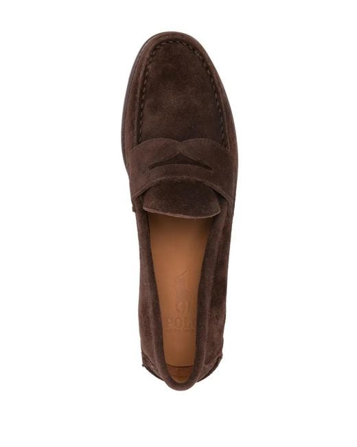 Polo Ralph Lauren Brown Alston Suede Penny Loafers for men