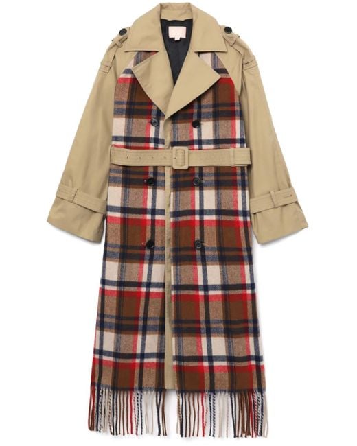 BAPY BY *A BATHING APE® Red Trenchcoat Mit Schal