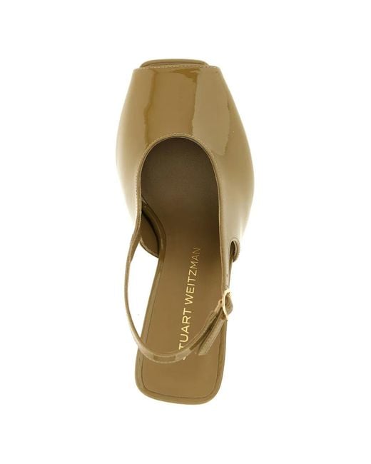 Stuart Weitzman Metallic Val Slingback Pumps