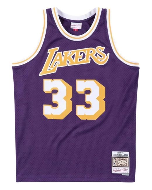 Mitchell & Ness Purple X Nba Lakers 83 Kareem Abdul-Jabbar Swingman Tank Top for men