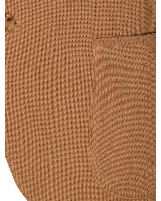 Lardini Brown Flower-Embellished Two-Buttons Blazer for men