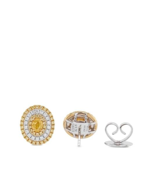 HYT Jewelry Metallic Diamond Stud Earrings