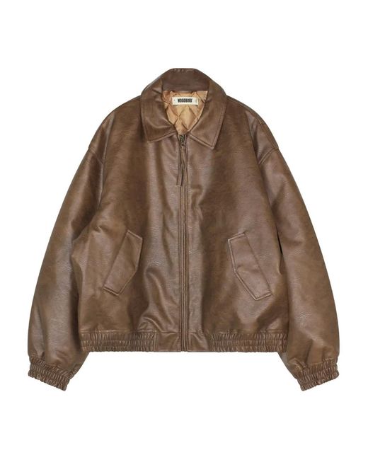 Veste De Moto En Cuir Artificiel Bao Woodbird pour homme en coloris Brown