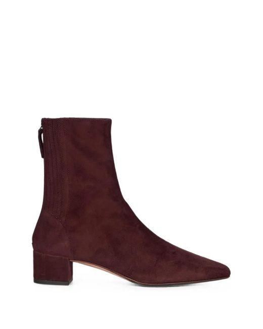 Aquazzura Purple Saint Honoré Booties 35