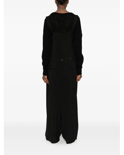 Isabel Benenato Black Button Zip Jumpsuit