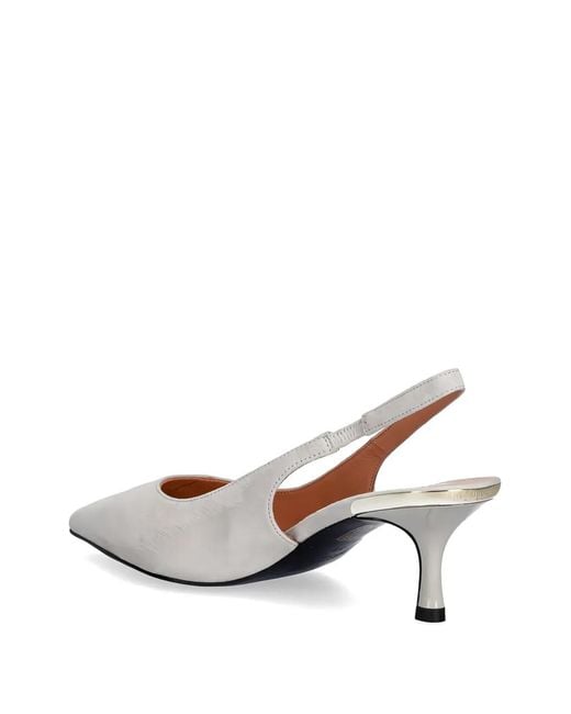 Love Moschino White Pointed Slingback Pumps