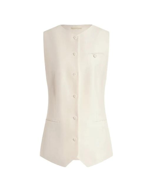 12 STOREEZ White Rotunda Button-Up Vest