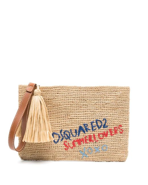 DSquared² Summer Lovers Clutch in Natural für Herren