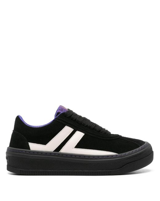 Lanvin Black X Future Panelled Suede Sneakers