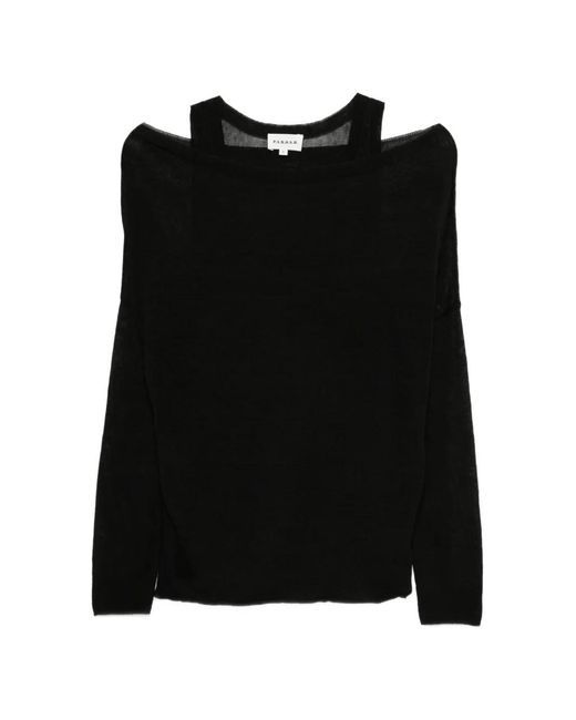 P.A.R.O.S.H. Black Long-Sleeve T-Shirt